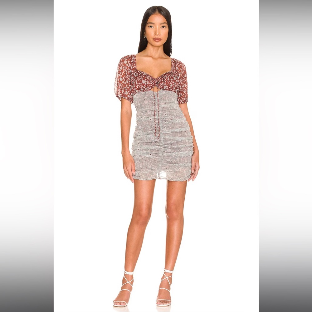 Free People Tessa ruched mini with open back
